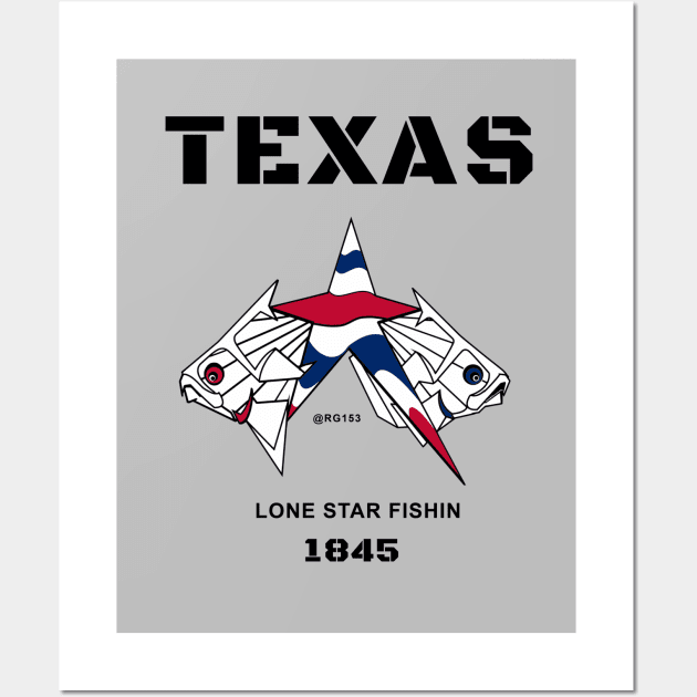 Texas, The Lone Star Fishing State Wall Art by The Witness